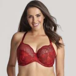 Panache Sculptresse Arianna Full Cup Underwire Bra - Red Multi