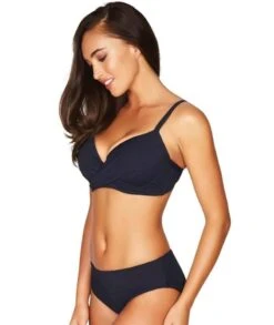 Sea Level Essentials Cross Front Moulded Underwire D-DD Cup Bikini Top - Night Sky Navy -BRASTOGO Sales 1d115343b41c1148041bb45a510b78c4