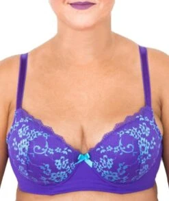 Lady Emprezz Frenchie Padded Shaping Bra - Purple/Aqua 35 Lady Emprezz Frenchie Padded Shaping Bra - Purple/Aqua -BRASTOGO Sales 21180fd07a6d385a1fa3cca77078c3ac