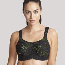 Panache Sport Underwired Sports Bra - Black/Lime -BRASTOGO Sales 5021C 911 1 85637.1625142006.1280.1280