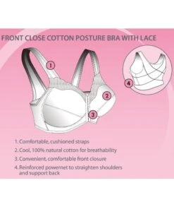 Exquisite Form Fully Front Close Wirefree Cotton Posture Bra With Lace - Nude -BRASTOGO Sales 5100531 Features 1 09f75fcf e1e7 43ff 8106 3ec014ea7ccd
