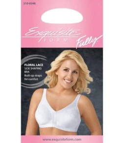 Exquisite Form Fully Side Wirefree Shaping Bra With Floral - White -BRASTOGO Sales 5100548 Packaging White 1