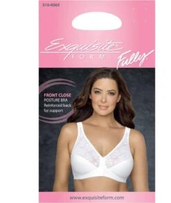 Exquisite Form Fully Front Close Wirefree Posture Bra With Lace - White -BRASTOGO Sales 5100565 Packaging White 1