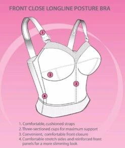 Exquisite Form Fully Front Close Longline Wirefree Posture Bra - White -BRASTOGO Sales 5107530 Features d5b18d2d 9b79 4113 a4af e60d4e0f7921 1