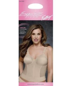 Exquisite Form Fully Back Close Longline Wirefree Bra - Beige 17 Exquisite Form Fully Back Close Longline Wirefree Bra - Beige -BRASTOGO Sales 5107532 Packaging Beige 1