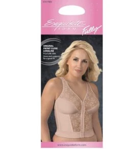 Exquisite Form Fully Front Close Wirefree Longline Posture With Lace Bra - Rose Beige -BRASTOGO Sales 5107565 Packaging Nude 1 66a163d9 04db 4486 999d 75f460ee713a
