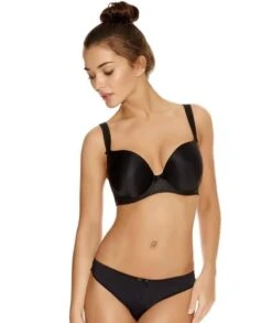 Wacoal Freya Deco Underwired Moulded Plunge Bra - Black -BRASTOGO Sales 5857795b05c0451e1ff91555d9a2e8bc