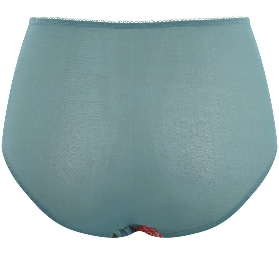 Panache Sculptresse Chi Chi High Waist Brief - Turq Floral 5 Panache Sculptresse Chi Chi High Waist Brief - Turq Floral - Image 4