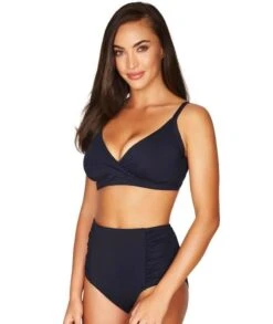 Sea Level Essentials Twist Front DD-E Cup Bikini Top - Night Sky Navy -BRASTOGO Sales 9c58adfa722befc35eb16c2c3d08f79d