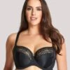 Panache Sculptresse Chi Chi Underwired Balconnet Bra - Black