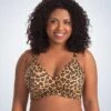 Leading Lady Molded Padded Seamless Wirefree Bra - Core Leopard