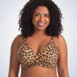 Leading Lady Molded Padded Seamless Wirefree Bra - Core Leopard