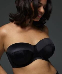 Panache Sculptresse Dana Strapless Moulded Underwired Bra - Black -BRASTOGO Sales DanaStraplessMouldedUnderwiredBra Black 4