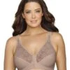 Exquisite Form Fully Front Close Wirefree Posture Bra With Lace - Walnut -BRASTOGO Sales EXQUISITEFORMFULLY 5100565 FrontClosePostureBrawithLace WALNUTBras