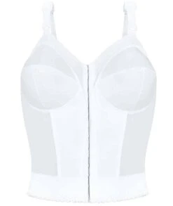 Exquisite Form Fully Front Close Longline Wirefree Posture Bra - White -BRASTOGO Sales EXQUISITEFORMFULLY 5107530 FrontCloseLonglinePostureBra WHITE 2