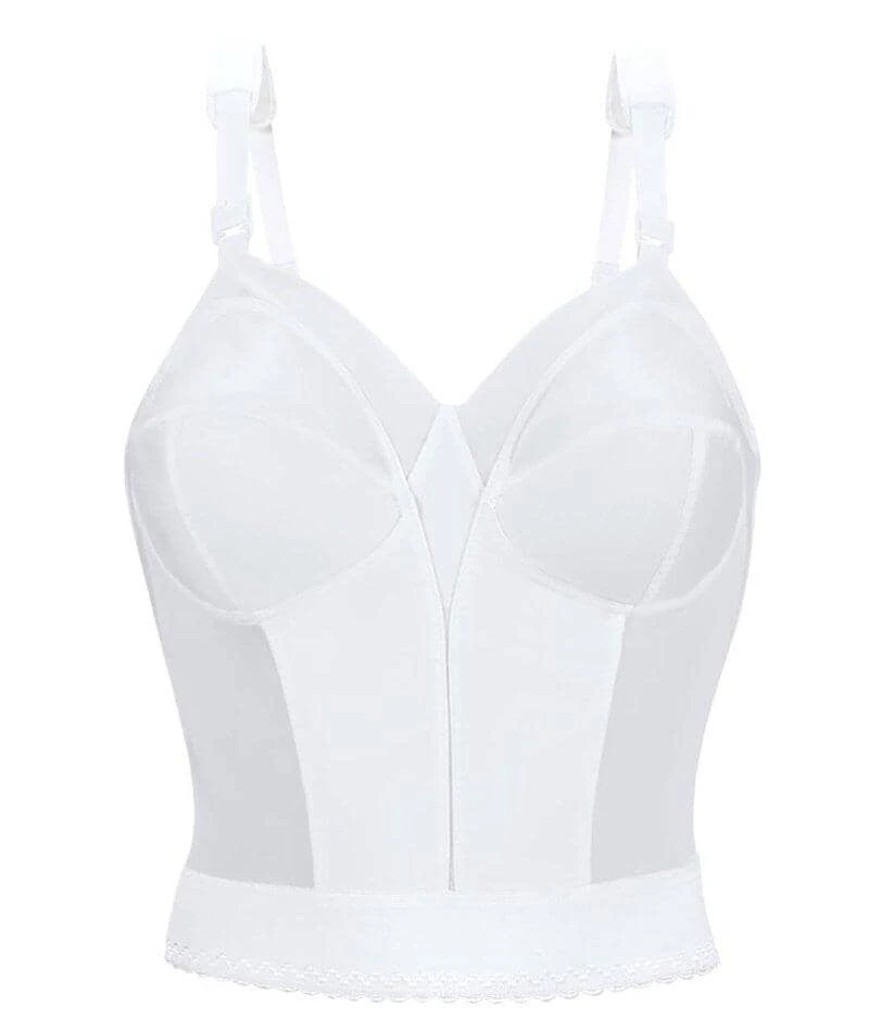 Exquisite Form Fully Back Close Longline Wirefree Bra - White 8 Exquisite Form Fully Back Close Longline Wirefree Bra - White - Image 6