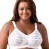 Elila Embroidered Lace Wirefree Bra - White 2 Elila Embroidered Lace Wirefree Bra - White -BRASTOGO Sales ElilaEmbroideredLaceNon UnderwiredBra White1