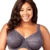 Elila Full Coverage Stretch Lace Underwired Bra - Grey -BRASTOGO Sales ElilaFullCoverageStretchLaceUnderwiredBra Grey3