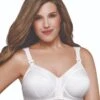 Exquisite Form Fully Front Close Wirefree Classic Support Bra- White -BRASTOGO Sales ExquisiteFormFullyFrontCloseClassicSupport White