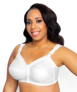 Exquisite Form Fully Front Close Wirefree Classic Support Bra- White 19 Exquisite Form Fully Front Close Wirefree Classic Support Bra- White -BRASTOGO Sales ExquisiteFormFullyFrontCloseClassicSupport White 2
