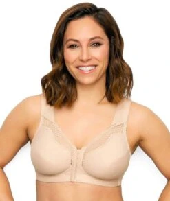 Exquisite Form Fully Front Close Wirefree Cotton Posture Bra With Lace - Nude -BRASTOGO Sales ExquisiteFormFullyFrontCloseCottonPostureBraWithLace 10 8a54b73d 8fab 40b0 bd90 0826580e41cd