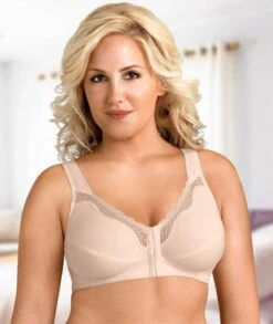 Exquisite Form Fully Front Close Wirefree Cotton Posture Bra With Lace - Nude -BRASTOGO Sales ExquisiteFormFullyFrontCloseCottonPostureBraWithLace 15756335 cd22 4aee bee5 7718d4982ebb