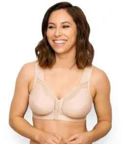 Exquisite Form Fully Front Close Wirefree Cotton Posture Bra With Lace - Nude -BRASTOGO Sales ExquisiteFormFullyFrontCloseCottonPostureBraWithLace 9 e7861ff9 40ae 4538 9de6 e191a9cac81a