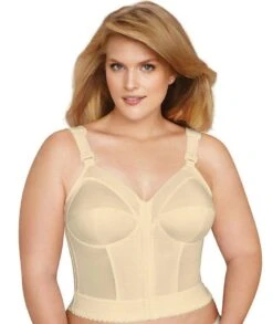 Exquisite Form Fully Front Close Longline Wirefree Posture Bra - Beige