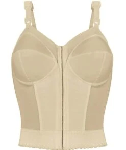 Exquisite Form Fully Front Close Longline Wirefree Posture Bra - Beige -BRASTOGO Sales ExquisiteFormFullyFrontCloseLonglinePostureBra Beige 1