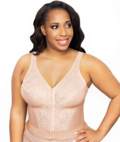 Exquisite Form Fully Front Close Wirefree Longline Posture With Lace Bra - Rose Beige -BRASTOGO Sales ExquisiteFormFullyFrontCloseLonglinePosture 13 7148d209 5e99 49e6 b8c8 af2e35f8e54f