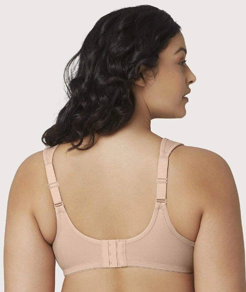 Glamorise Low Cut WonderWire Lace Bra - Cafe 4 Glamorise Low Cut WonderWire Lace Bra - Cafe - Image 2