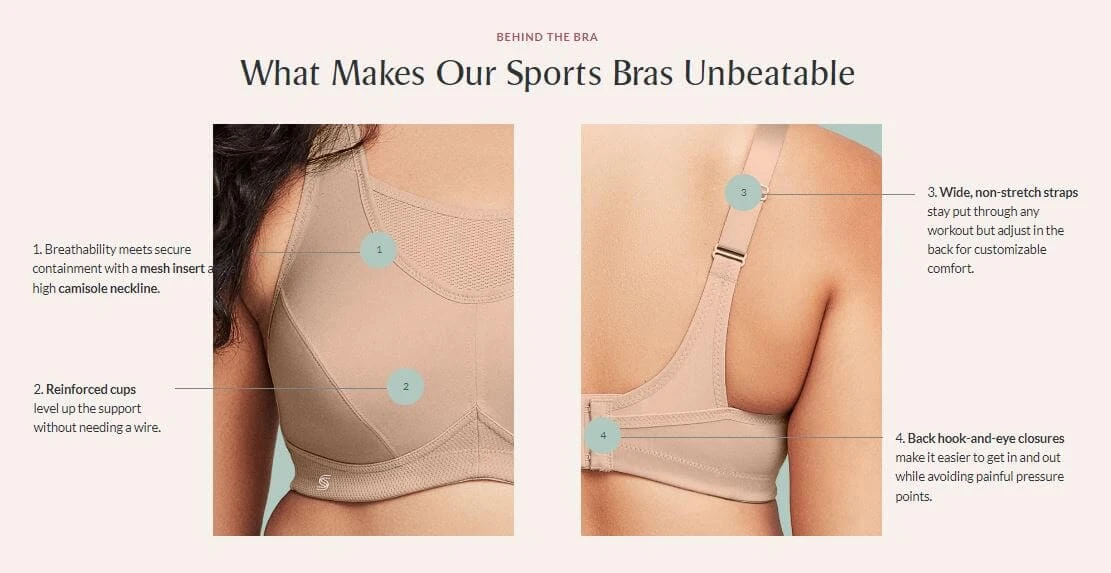 Glamorise No-Bounce Camisole Wirefree Sports Bra - Cafe 10 Glamorise No-Bounce Camisole Wirefree Sports Bra - Cafe - Image 8