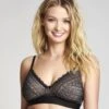 Panache Lyzy Vibe Triangle Wirefree Bra - Black -BRASTOGO Sales LyzyTriangleNon UnderwiredBra Black