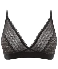 Panache Lyzy Vibe Triangle Wirefree Bra - Black -BRASTOGO Sales LyzyTriangleNon UnderwiredBra Black 11