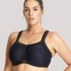 Panache Sculptresse Non Padded Underwired Sports Bra - Black 1 Panache Sculptresse Non Padded Underwired Sports Bra - Black -BRASTOGO Sales NonPaddedUnderwiredSportsBra Black
