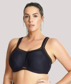 Panache Sculptresse Non Padded Underwired Sports Bra - Black