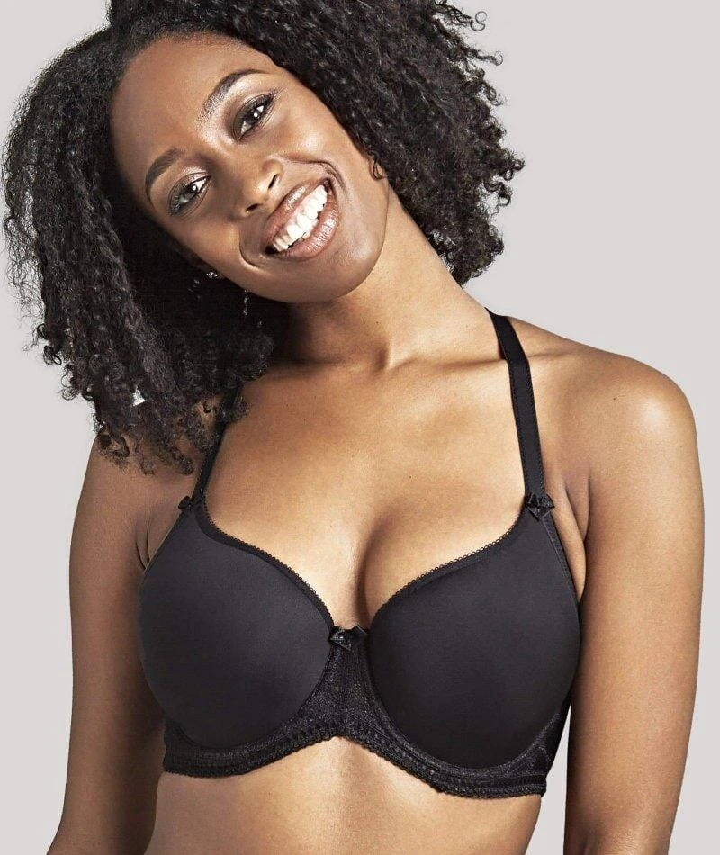 Panache Cari Moulded Spacer Underwired T-Shirt Bra - Black 7 Panache Cari Moulded Spacer Underwired T-Shirt Bra - Black - Image 5