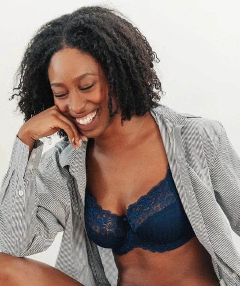 Panache Envy Underwired Balconnet Bra - Navy 6 Panache Envy Underwired Balconnet Bra - Navy - Image 4