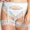 Panache Quinn Suspender Belt - Ivory -BRASTOGO Sales QuinnSuspenderBelt Ivory