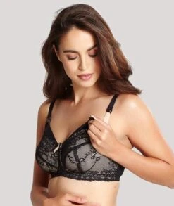 Panache Sophie Wirefree Nursing Bra - Black -BRASTOGO Sales SophieNon UnderwiredNursingBra Black 2