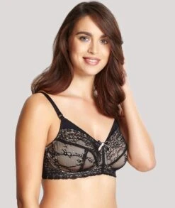 Panache Sophie Wirefree Nursing Bra - Black -BRASTOGO Sales SophieNon UnderwiredNursingBra Black 3