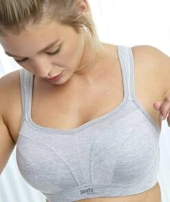 Panache Sport Underwired Sports Bra - Grey Marl -BRASTOGO Sales SportUnderwiredSportsBra GreyMarl 5