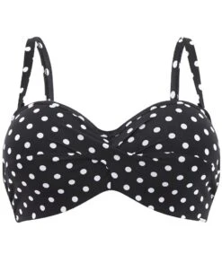 Panache Swim Anya Spot Bandeau Moulded Underwired Bikini Top - Black White 14 Panache Swim Anya Spot Bandeau Moulded Underwired Bikini Top - Black White -BRASTOGO Sales SwimAnyaSpotBandeauMouldedUnderwiredBikiniTop BlackWhite 4