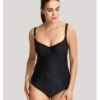 Panache Swimwear Anya Riva Balconnet Underwired Swimsuit - Black -BRASTOGO Sales SwimwearAnyaRivaBalconnetUnderwiredSwimsuit Black
