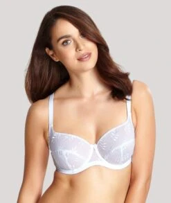 Panache Tango Underwired Balconnet Bra - White -BRASTOGO Sales TangoUnderwiredBalconnetBra White 2