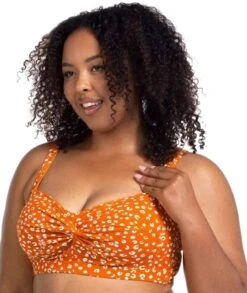 Artesands Che'tah Botticelli Twist Front C-DD Cup Bikini Top - Copper -BRASTOGO Sales artesands chetah botticelli twist front c dd cup bikini top copper 5