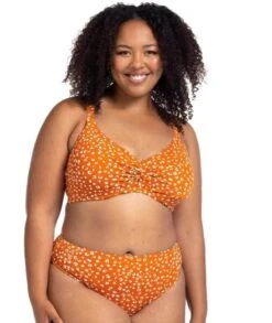 Artesands Che'tah Monet Soft Cup Underwire D-DD Cup Bikini Top - Copper -BRASTOGO Sales artesands chetah monet soft cup underwire d dd cup bikini top copper