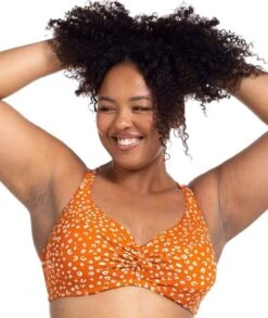 Artesands Che'tah Monet Soft Cup Underwire D-DD Cup Bikini Top - Copper -BRASTOGO Sales artesands chetah monet soft cup underwire d dd cup bikini top copper 5