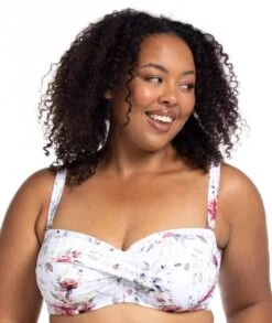 Artesands Clementine Botticelli Bandeau D-DD Cup Bikini Top - White -BRASTOGO Sales artesands clementine botticelli bandeau d dd cup bikini top white 1