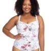 Artesands Clementine Botticelli Twist Front D-DD Cup One Piece Swimsuit - White -BRASTOGO Sales artesands clementine botticelli twist front d dd cup one piece swimsuit white